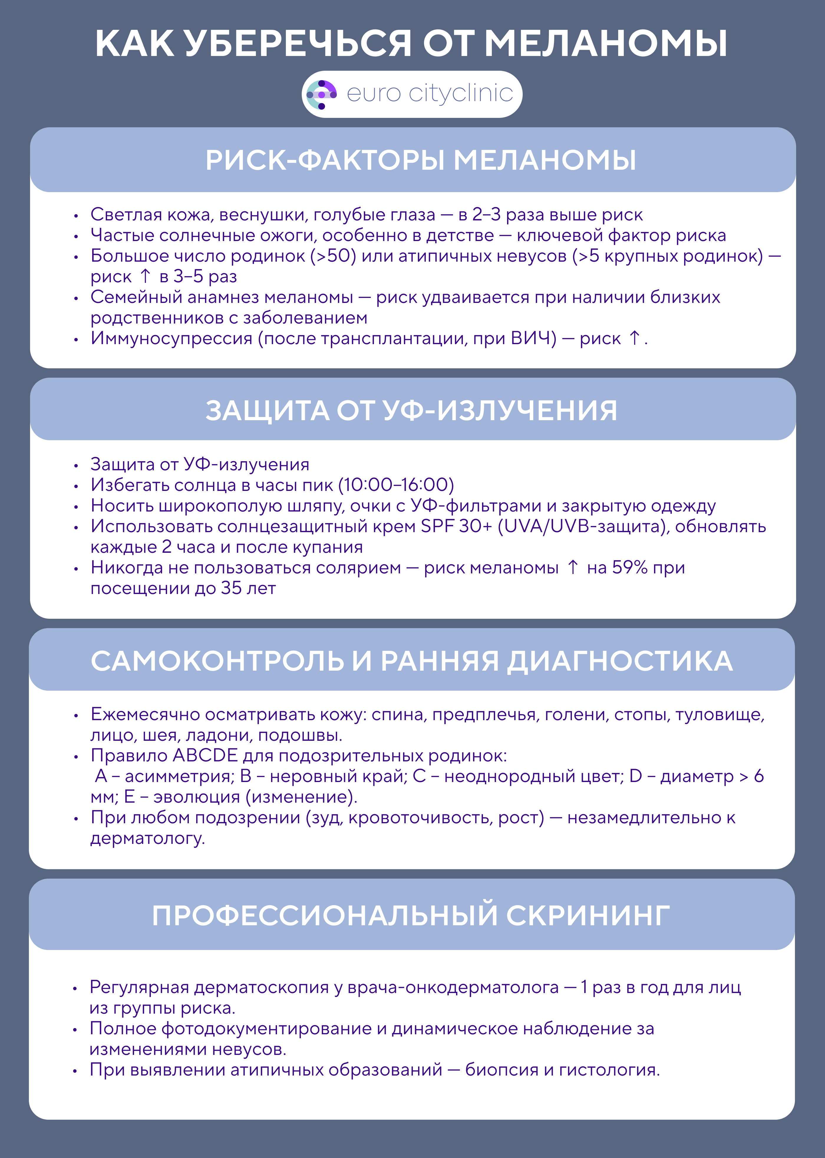 Как уберечься от меланомы